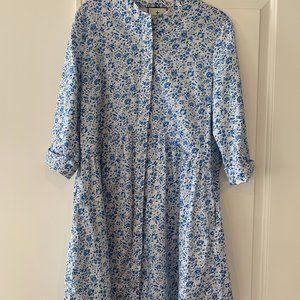 Tuckernuck Royal Shirt Dress Size M Blue